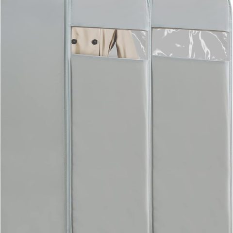 Wardrobe storage travel clothing bags, 50-inch size, (2-pack)