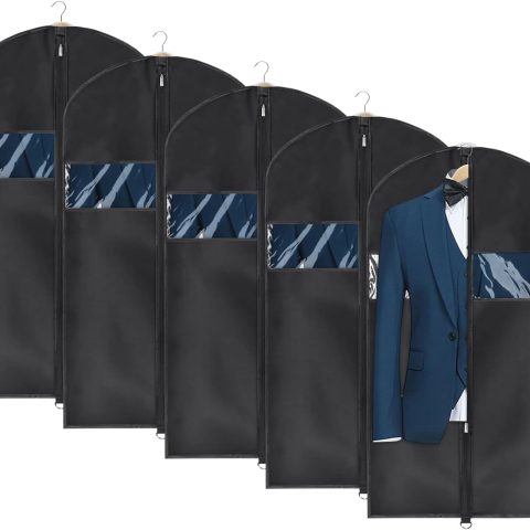 43-inch suit storage bag, washable, 5-piece set, Oxford cloth fabric