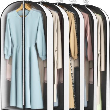 50-inch clothing storage bags, suitable for wardrobe organization, seasonal changes, moving, etc., 5 bags per pack.